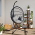 Soporte de silla colgante huevo acero