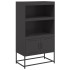 Aparador de acero negro 68,5x38,5x123,5