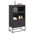 Aparador de acero negro 68,5x38,5x123,5