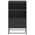 Aparador de acero negro 68,5x38,5x123,5