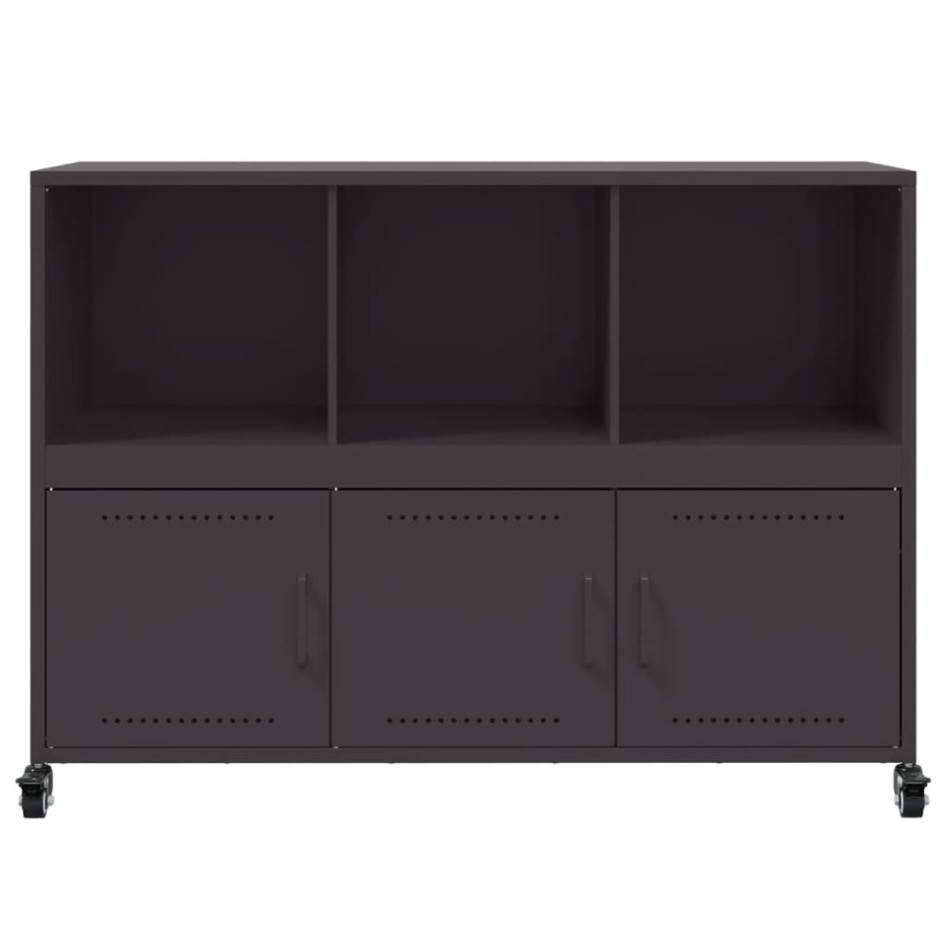 Aparador de acero negro 100,5x39x72