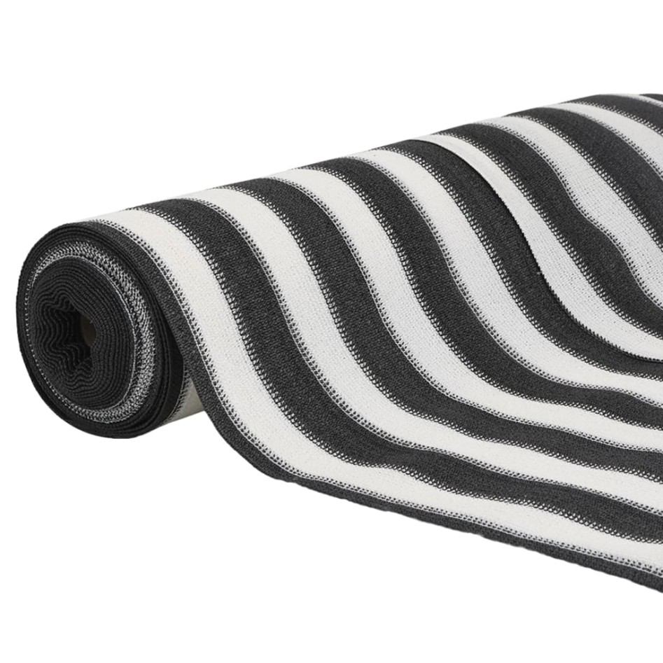 Red de privacidad HDPE gris antracita blanco 1,5x50 m 195