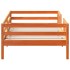 Estructura de cama sin colchón madera de pino marrón 90x200