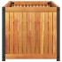 Jardinera de madera maciza de acacia y acero 85x45x44