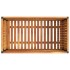 Jardinera de madera maciza de acacia y acero 85x45x44
