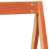 Cama litera con techo madera maciza pino marrón 90x200