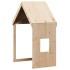 Cama litera con techo madera maciza de pino 80x200