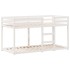 Cama litera con techo madera maciza de pino blanco 90x200