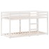 Cama litera con techo madera maciza de pino blanco 90x200