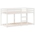 Cama litera con techo madera maciza de pino blanco 80x200