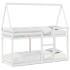 Cama litera con techo madera maciza de pino blanco 75x190