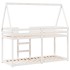 Cama litera con techo madera maciza de pino blanco 75x190