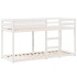 Cama litera con techo madera maciza de pino blanco 75x190