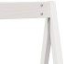 Cama litera con techo madera maciza de pino blanco 75x190