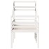 Cama alta con techo madera maciza de pino blanco 80x200