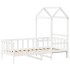 Sofá cama madera maciza de pino blanco 80x200