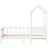 Sofá cama madera maciza de pino blanco 80x200