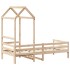 Sofá cama con techo de madera maciza de pino 80x200