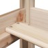 Sofá cama con techo de madera maciza de pino 80x200