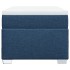 Cama box spring con colchón tela azul 80x200