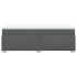 Cama box spring con colchón tela gris oscuro 90x190
