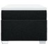 Cama box spring con colchón tela negro 100x200