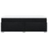 Cama box spring con colchón tela negro 100x200