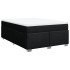 Cama box spring con colchón tela negro 140x190