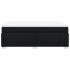 Cama box spring con colchón tela negro 140x190