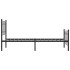 Estructura cama sin colchón con estribo metal negro 90x200