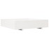 Jardinera de madera maciza de pino blanca 110x110x26,5