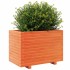 Jardinera madera maciza de pino marrón cera 70x40x49,5