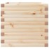 Jardinera de madera maciza de pino 50x50x46