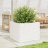 Jardinera de madera maciza de pino blanca 60x60x46