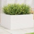 Jardinera de madera maciza de pino blanca 90x90x46