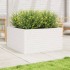 Jardinera de madera maciza de pino blanca 90x90x46