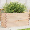 Jardinera de madera maciza de pino 90x40x46 cm