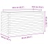 Jardinera de madera maciza de pino 90x40x46