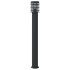Lámparas de suelo exterior 3 uds acero inoxidable negro 110