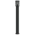 Lámparas de suelo exterior 3 uds acero inoxidable negro 110