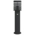 Lámparas de suelo exterior con sensor 3 uds acero negro 60