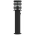 Lámparas de suelo exterior con sensor 3 uds acero negro 60