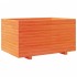 Jardinera madera maciza de pino marrón cera 90x60x49,5