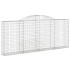Cestas de gaviones 4 uds forma de arco hierro 300x30x120/140