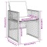 Sillones de jardín con cojines 4 uds ratán sintético gris