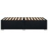 Estructura de cama sin colchón tela negro 80x200