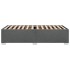 Estructura de cama sin colchón tela gris oscuro 90x200