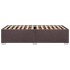 Estructura de cama sin colchón tela marrón oscuro 90x200