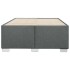 Estructura de cama sin colchón tela gris oscuro 120x200