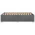 Estructura de cama sin colchón tela gris oscuro 120x200